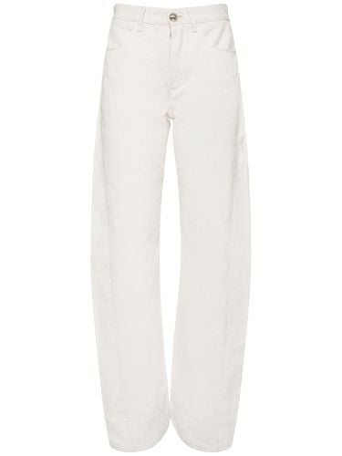 Coated Cotton & Linen Loose Fit Jeans - JIL SANDER - Modalova