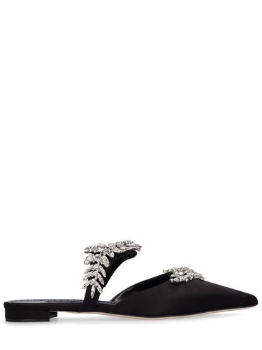 Mm Lurum Satin Flats - MANOLO BLAHNIK - Modalova