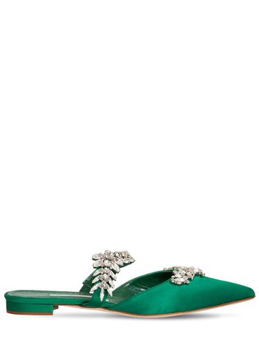 Mm Lurum Satin Flats - MANOLO BLAHNIK - Modalova