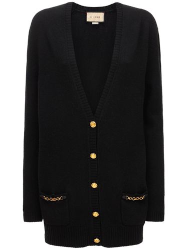 Cashmere Knit Cardigan - GUCCI - Modalova