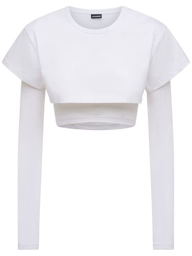 Le Double T-shirt Cotton Jersey T-shirt - JACQUEMUS - Modalova