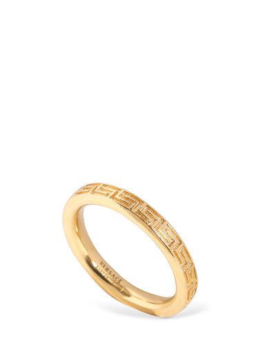 Greek Motif Small Fedina Ring - VERSACE - Modalova