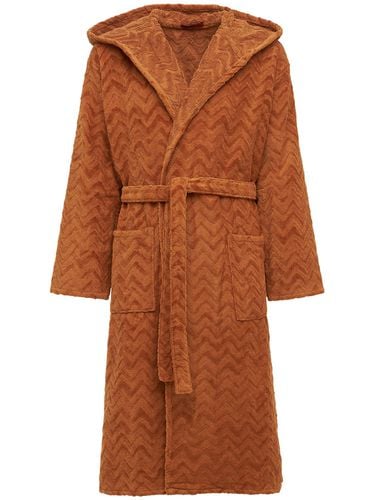 Rex Hooded Cotton Bathrobe - MISSONI HOME - Modalova