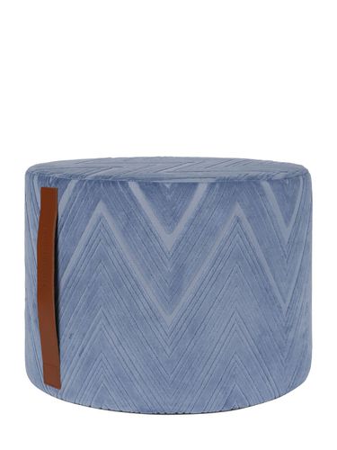 Basel Cotton Velvet Pouf - MISSONI HOME - Modalova