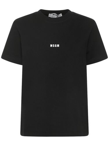 Logo Printed T-shirt - MSGM - Modalova