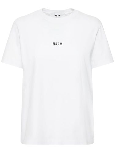 Logo Printed T-shirt - MSGM - Modalova