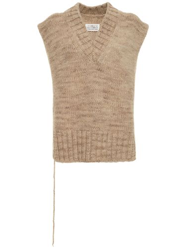 Open Side Alpaca Blend Knit Vest - MAISON MARGIELA - Modalova