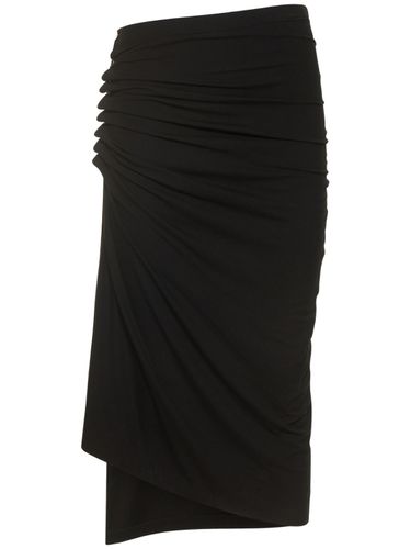 Asymmetric Light Jersey Midi Skirt - RABANNE - Modalova