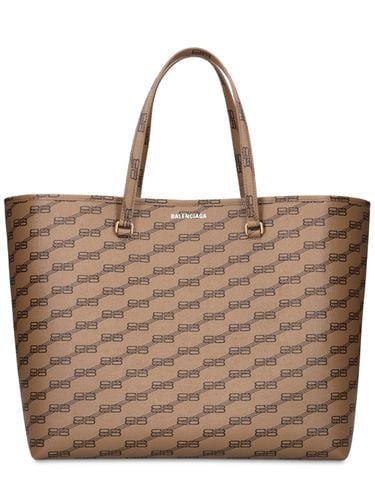 Signature Faux Leather Tote Bag - BALENCIAGA - Modalova