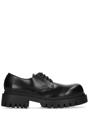 Sergent Leather Derby Lace-up Shoes - BALENCIAGA - Modalova