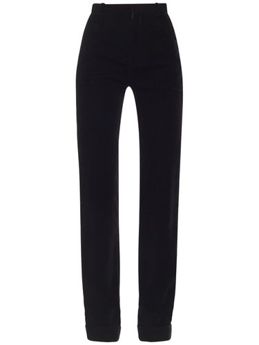 Hose Aus Samt - SAINT LAURENT - Modalova