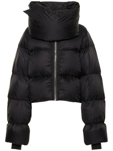 Funnel Neck Lightweight Down Jacket - RICK OWENS - Modalova