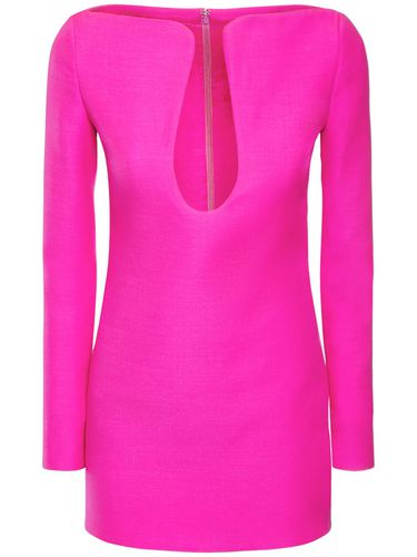 Wool & Silk Crepe Couture Mini Dress - VALENTINO - Modalova