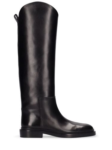 Mm Leather Riding Boots - JIL SANDER - Modalova