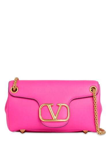 Bolso De Hombro De Piel Con Logo Y Tachuelas - VALENTINO GARAVANI - Modalova