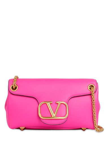 Borsa In Pelle Con Logo E Borchie - VALENTINO GARAVANI - Modalova