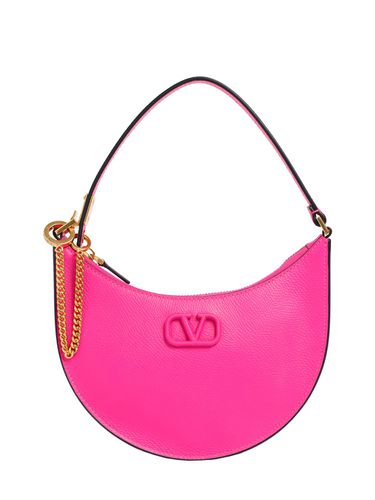 Mini V Logo Signature Leather Hobo Bag - VALENTINO GARAVANI - Modalova