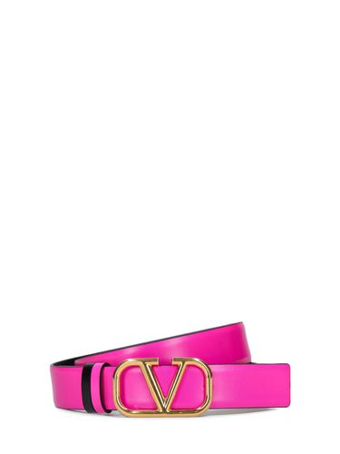 Cm Reversible V Logo Leather Belt - VALENTINO GARAVANI - Modalova