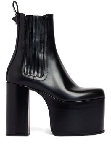 Mm Beatle Leather Platform Boots - VALENTINO GARAVANI - Modalova