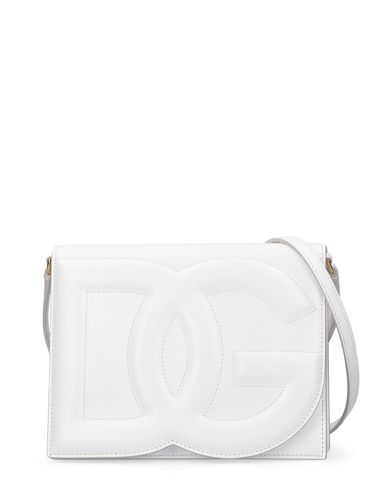 Dg Logo Leather Shoulder Bag - DOLCE & GABBANA - Modalova