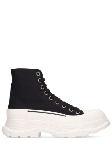 Mm Tread Slick Canvas Combat Boots - ALEXANDER MCQUEEN - Modalova