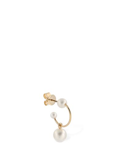 Claudia Pearl Hoop Mono Earring - SOPHIE BILLE BRAHE - Modalova