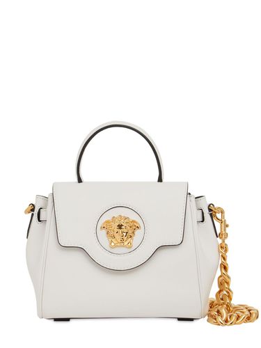 Small Medusa Leather Top Handle Bag - VERSACE - Modalova