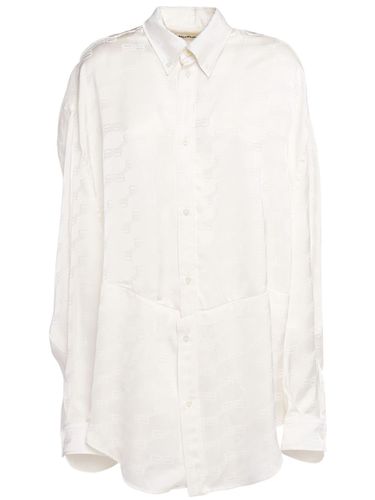 Monogram Logo Jacquard Pajama Shirt - BALENCIAGA - Modalova