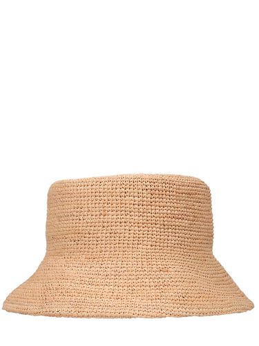 Inca Straw Raffia Bucket Hat - LACK OF COLOR - Modalova