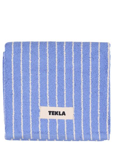 Clear Blue Stripes Bath Mat - TEKLA - Modalova