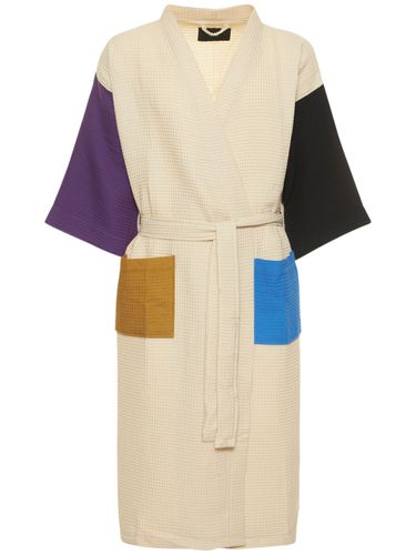 Waffle Cotton Blend Bathrobe - HAY - Modalova