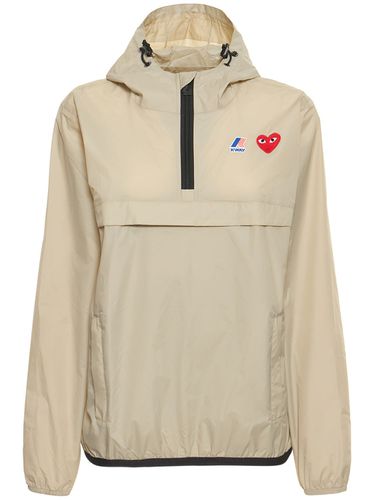 Logo Nylon Half Zip Jacket - COMME DES GARÇONS PLAY - Modalova