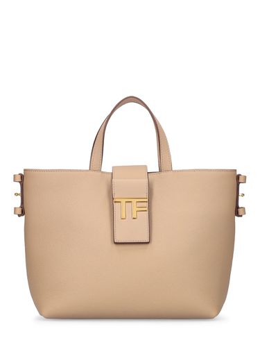 Mini E/w Grain Leather Tote Bag - TOM FORD - Modalova