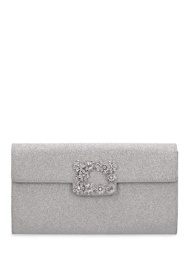 Sparkle Buckle Satin Envelope Clutch - ROGER VIVIER - Modalova