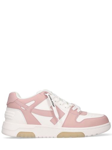 Mm Out Of Office Leather Sneakers - OFF-WHITE - Modalova