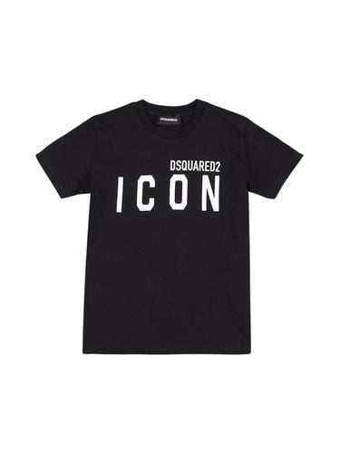 T-shirt Aus Baumwolljersey Mit Druck „icon“ - DSQUARED2 - Modalova