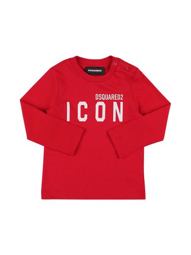 T-shirt Aus Baumwolljersey Mit Druck „icon“ - DSQUARED2 - Modalova