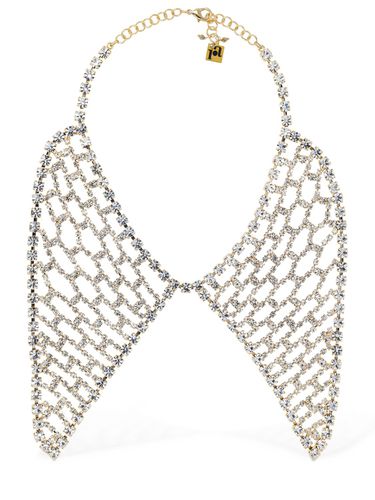 Tricot Crystal Statement Collar - ROSANTICA - Modalova