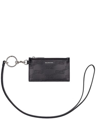 Bb Monogram Leather Card Holder - BALENCIAGA - Modalova