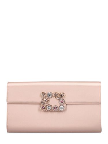 Crystal Buckle Satin Envelope Clutch - ROGER VIVIER - Modalova