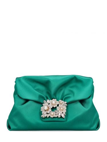 Clutch Rv Bouquet De Satén - ROGER VIVIER - Modalova