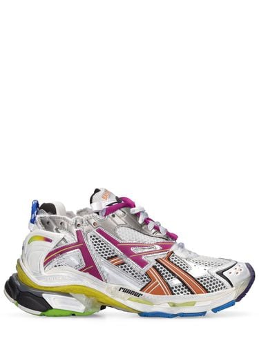 Mm Hohe Sneakers Aus Mesh Und Nylon "runner" - BALENCIAGA - Modalova