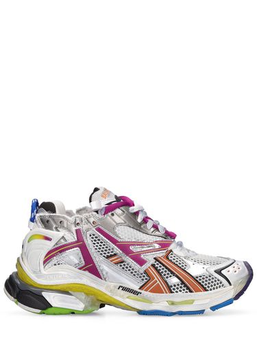 Mm Runner Mesh & Nylon Sneakers - BALENCIAGA - Modalova