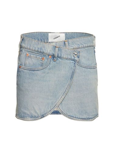 Asymmetric Denim Mini Skirt - COPERNI - Modalova