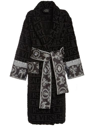 Cotton Bathrobe - VERSACE - Modalova