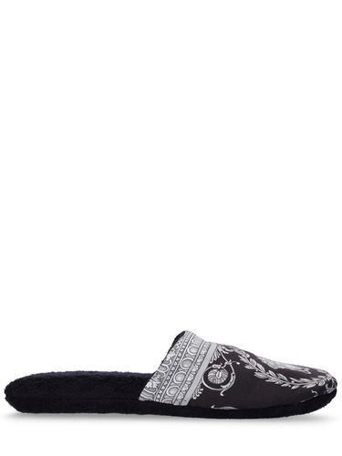 Cotton Slippers - VERSACE - Modalova