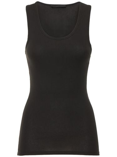 Ribbed Cotton Jersey Tank Top - WARDROBE.NYC - Modalova