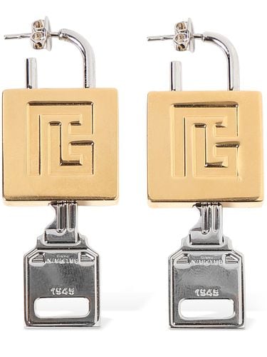 Lock & Key Earrings - BALMAIN - Modalova