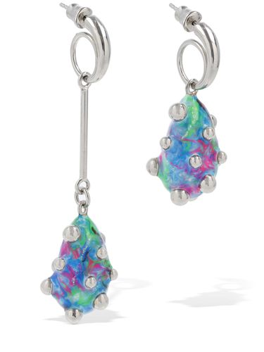 Hybrid Drop Mismatched Earrings - PANCONESI - Modalova