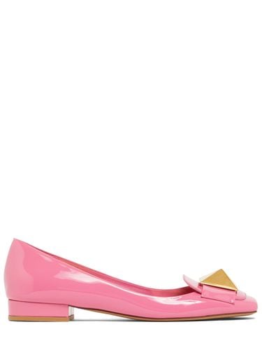 Mm One Stud Patent Leather Flats - VALENTINO GARAVANI - Modalova